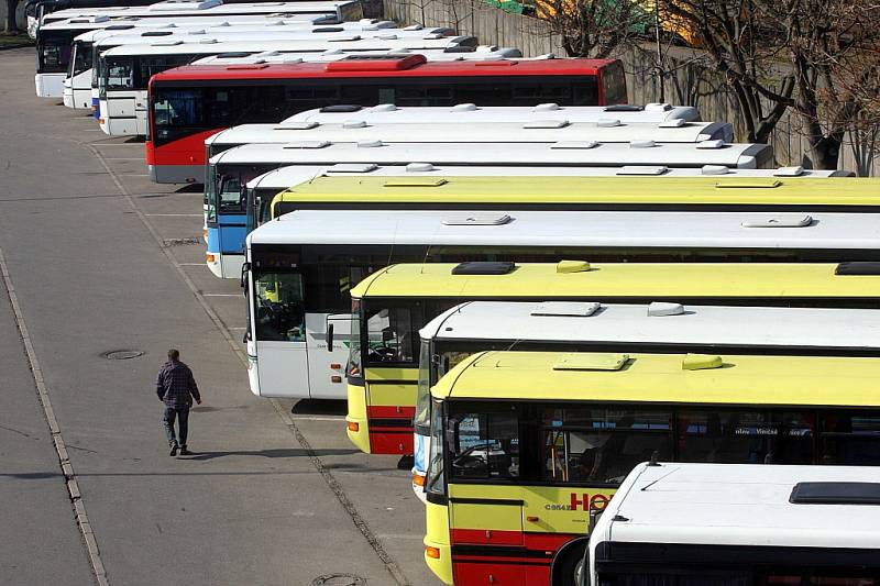 Autobusové nádraží ve Zlíně.