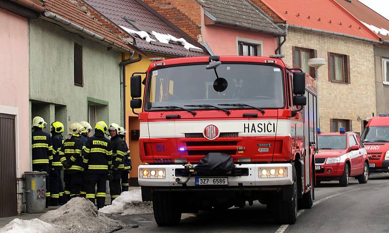 Výbuch plynu v rodinném domě v ulici Kvasické v Tlumačově.