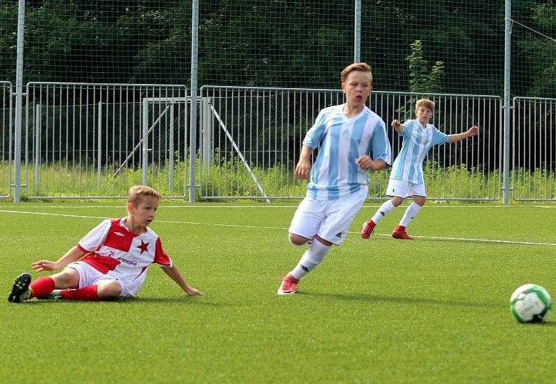 Fotbal McDonlads Cup. Krajské kolo Vršava Zlín. ZŠ Slovan Kroměříž (červeno bílý) - ZŠ Komenského Zlín staršííí