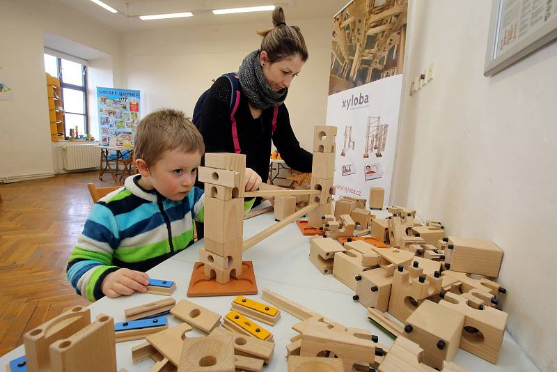 Výstava stavebnic IQ Play na zámku ve Zlíně.
