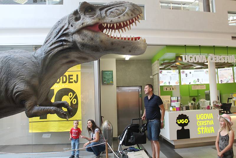 Ve zlínském Zlatém jablku probíhá expozice dinosaurů