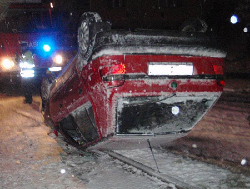 Dopravní nehoda ve Valašských Kloboukách