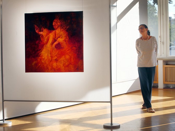 Výstava obrazů Taťány Havlíčkové v galerii Alternativa ve Zlíně.