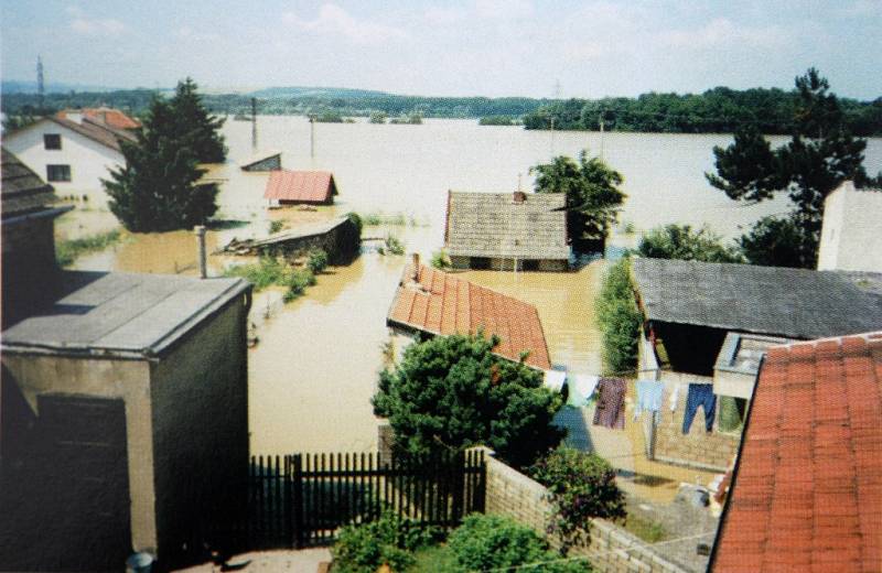 Povodně v Tlumačově v roce 1997