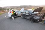 Srážka dvou aut na Zlínsku si vyžádala jedno vážné zranění.
