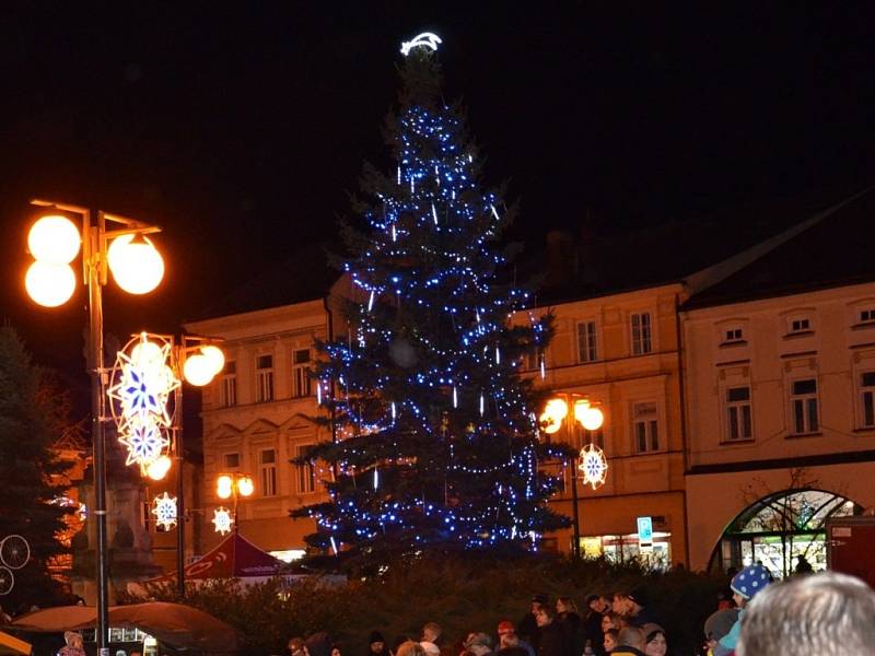 Vánoční strom ve Valašském Meziříčí