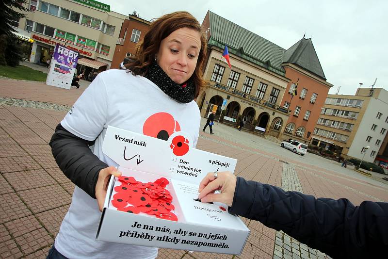 Den válečných veteránů  na náměstí Míru ve Zlíně.Jitka Andrysová.