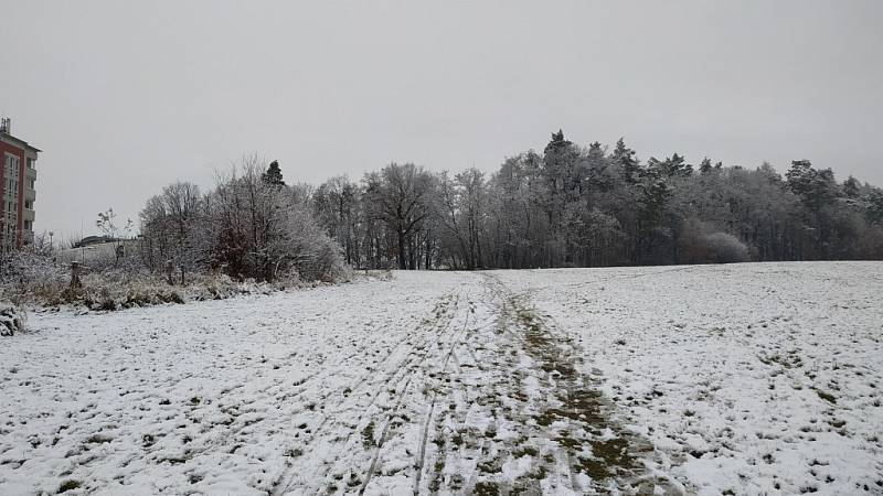 První sníh ve Zlíně. 27. 11. 2021