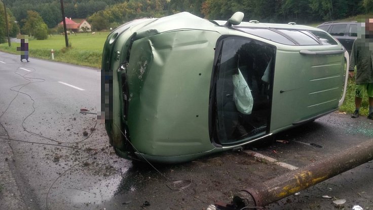 Nehoda u obce Kašava na Zlínsku, sobota, 26. září 2020