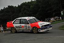 Součástí 51. ročníku Barum Rally byla soutěž historických vozů v rámci Star Rally Historic. Na snímku vítězná posádka Jaroslav Vančík - Jan Tománek (BMW M3). 