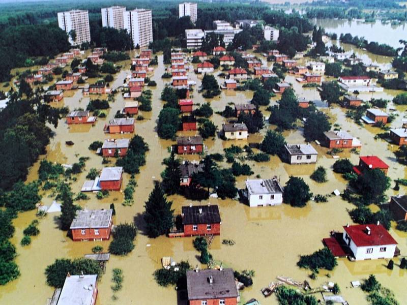 Povodně v Otrokovicích v roce 1997