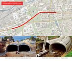 Předpokládaná trasa. Kvůli ulehčení dopravy ve městě, zvažují zlínští radní vybudování tunelu na nejfrekventovanější trase v centru. Dole ilustrační snímky tunelů v San Rafael a San Jose.