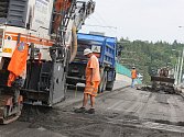 Oprava Čepkovského mostu ve Zlíně.