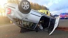 Nehoda na D55 mezi Hulínem a Otrokovicemi, 25. října 2022