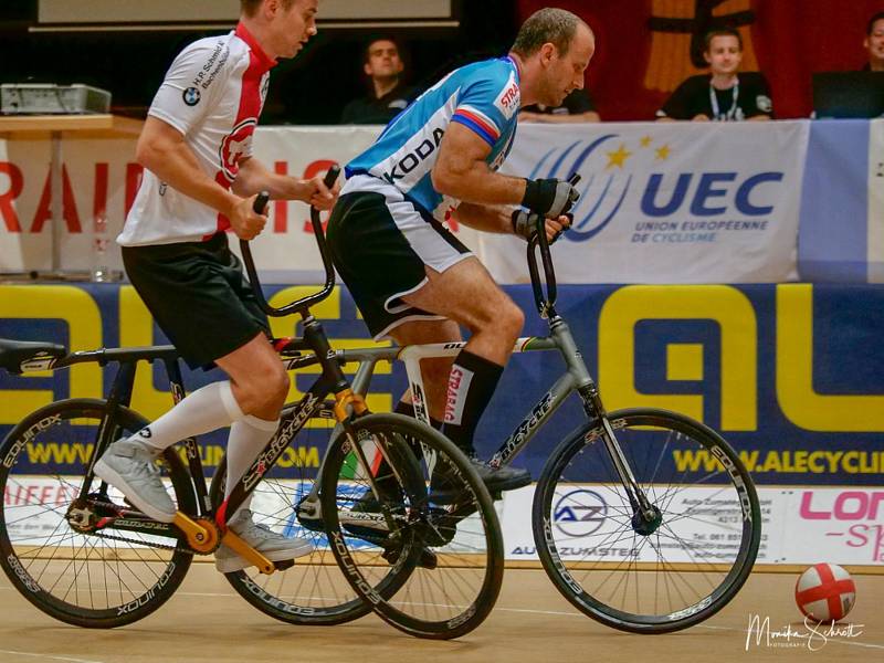 Zlínská dvojice Ludvík Písek a Miroslav Gottfried dosáhla v národních barvách ve švýcarském Möhlinu na 5. místio na ME. Na snímku Ludvík Písek. Foto: archiv TJ Sokol Zlín-Prštné