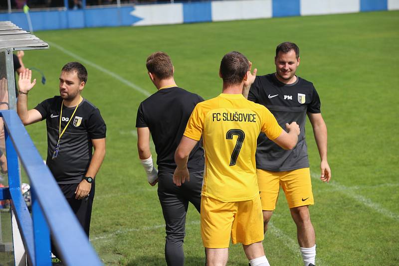 Fotbalisté Slušovic "B" doma zvítězili nad Chropyní 2:0.