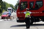 Krajské kolo soutěže dopravních policistů v řízení silničního provozu ve Zlíně .