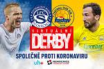 Fotbalové ligové kluby FC Fastav Zlín a 1. FC Slovácko se postavily na stejnou stranu barikády a společně uspořádají virtuální charitativní krajské derby, které se uskuteční v pátek 1. května od osmnácti hodin.