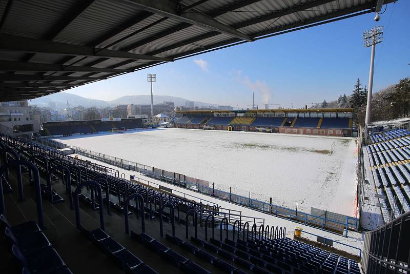 Fotbalový stadion ve Zlíně.