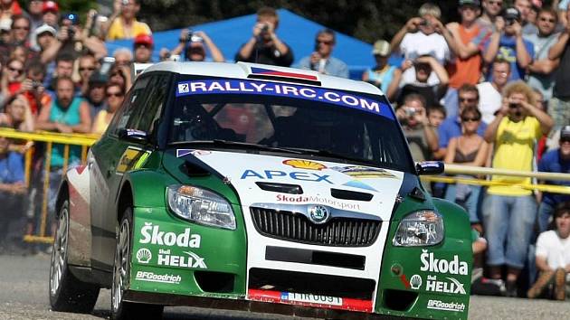 V rámci Barum Czech Rally Zlín závodníci v neděli odjeli 12. rychlostní zkouškuv Pohořelicích. o bojů se zapojil také posádka s číslem 10 Jan Kopecký – Petr Starý.