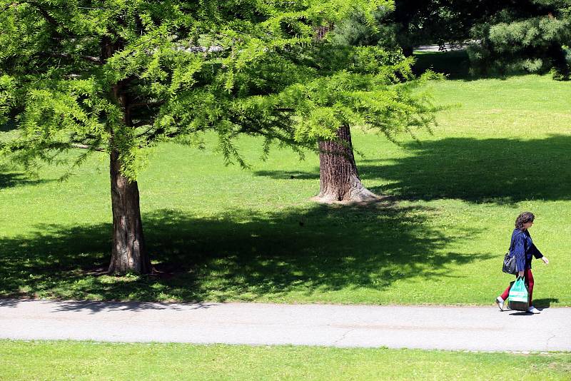 Park Sad svobody ve Zlíně.