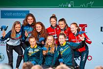 Mistrovství Evropy v orientačním běhu v Estonsku, závod štafet žen, Vendula Horčičková.