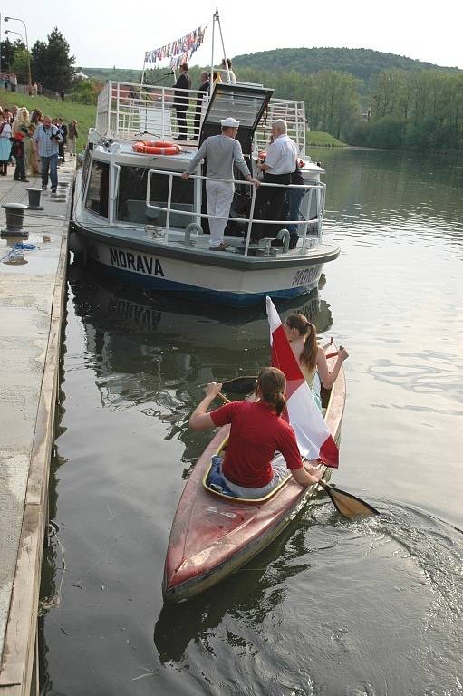 Slavnostní otevření nového přístaviště v Napajedlích. 