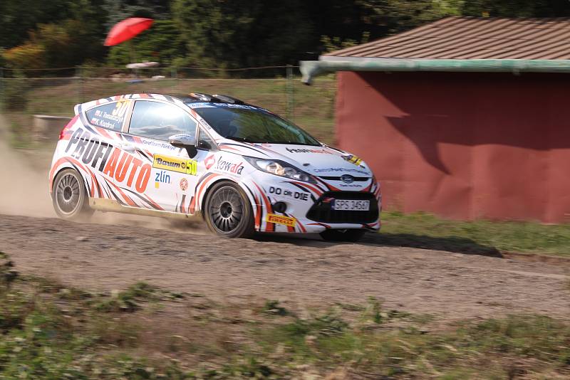 Sobotní den  47. ročníku Barum Czech Rally na Zlínsku