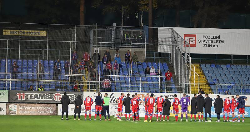 Fotbalisté Zlína v sobotním zápase 14. kola FORTUNA:LIGY pohráli s mistrovskou Plzní 0:3.