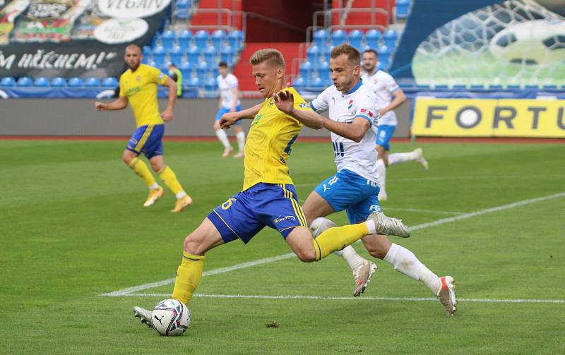 Fotbalisté Zlína se ve 32. kole FORTUNA:LIGY utkali s Baníkem Ostrava.