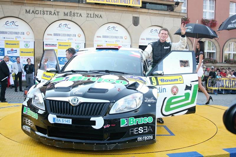 Slavnostní start 43. Barum Czech Rally Zlín. Na snímku Jaromír Tarabus