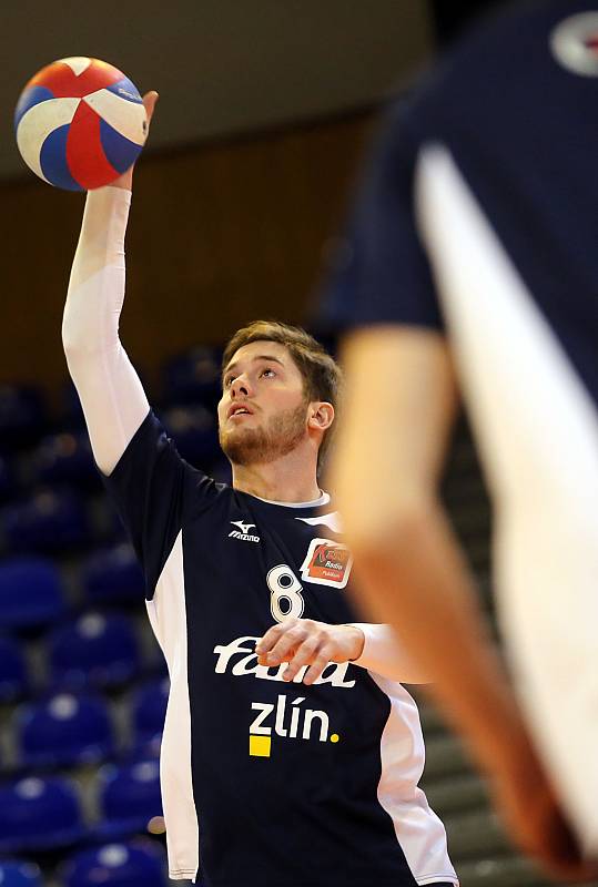 Volejbal Zlín - Ostrava  ve sportovní hale ve Zlíně.