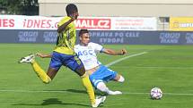 Fotbalisté Zlína (ve žlutých dresech) ve 3. kole FORTUNA:LIGY porazili Teplice 3:0.