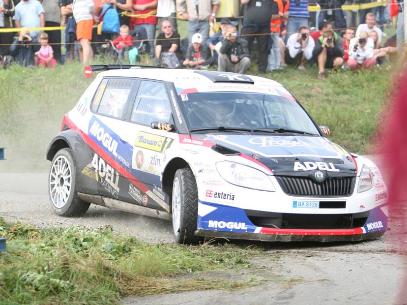 Barum rally: rychlostní zkouška ve Slušovicích