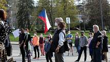 Demonstrace Milionu chvilek pro demokracii, Hrad za hranou ve Zlíně u sochy T.G.M.