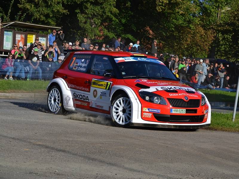 Páteční kvalifikační zkouška a shakedown před zahájením 44. ročníku Barum Czech Rally Zlín