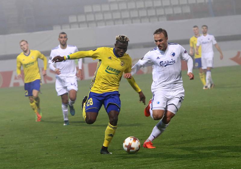 fotbal FC FASTAV Zlín - FC Kodaň. Ubong Ekpai