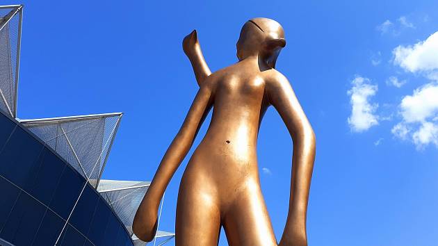 Zlatý střevíček, symbol Zlín Film Festivalu. Ilustrační foto