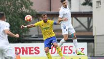 Fotbalisté Zlína (ve žlutých dresech) ve 3. kole FORTUNA:LIGY hostili Slovan Liberec.