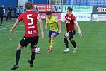 Fotbalisté Zlína (žluté dresy) zdolali ve 13. kole FORTUNA:LIGY České Budějovice 2:0.