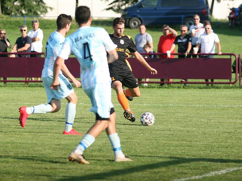 Bezbrankovou remízu přinesl sobotní fotbalový duelu I. B třídy skupiny B v Loukách, kde uhrály Ludkovice (bílo-modří) cenný bod.