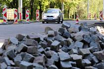 Oprava silnice na ulici Přílucká ve Zlíně.
