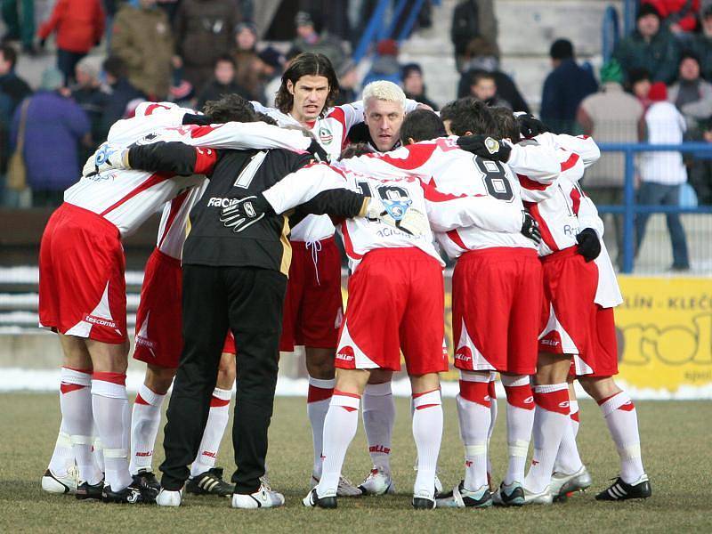 Fotbalisté Zlína před zápasem.