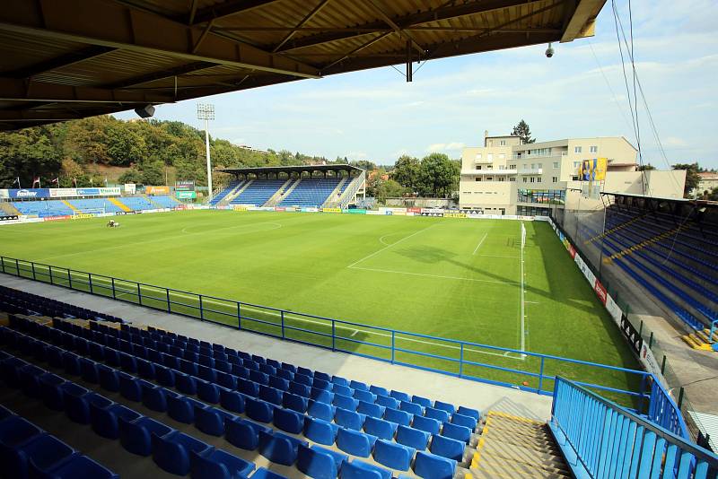 Fotbalový stadion Letná ve Zlíně.