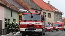 Výbuch plynu v rodinném domě v ulici Kvasické v Tlumačově.