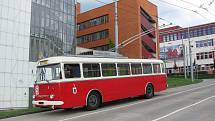 Povozit se historickým trolejbusem Škoda  9 Tr budou mít v sobotu 11. září možnost lidé ze Zlína.