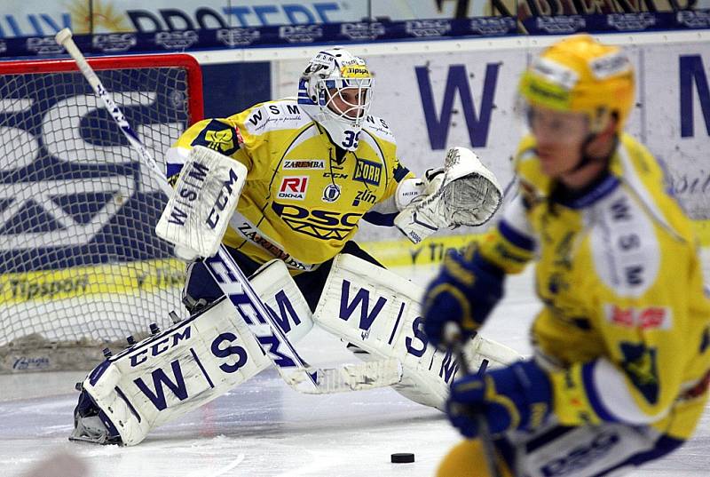 PSG Zlín – HC Oceláři Třinec. Libor Kašík