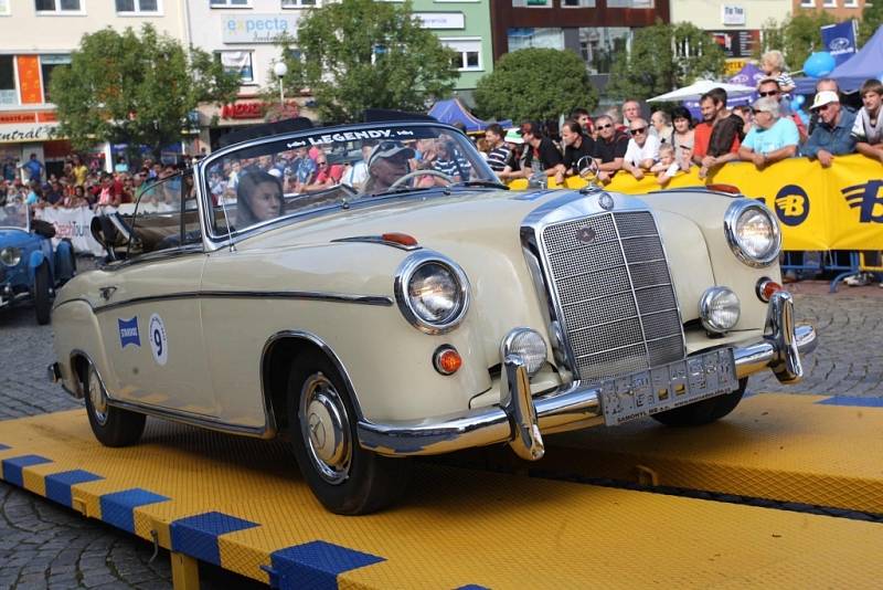 Barum Czech Rally Zlín 2014.  Start na náměstí Míru ve Zlíně.