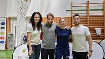 Jedinečnou možnost zatrénovat si se špičkovým sportovcem – českou badmintonovou jedničkou Adamem Mendrekem – měli ve středu žáci ZŠ Slušovice.