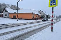 Sníh v neděli potrápil řidiče na Zlínsku